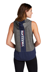 VBALLIFE Ladies Sleeveless Wicking Hoodie Tank