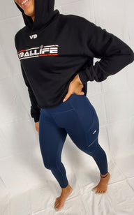 VBALLIFE CROPPED FLEECE HOODIE