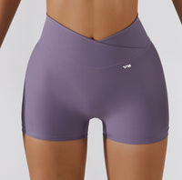 VB Premium Ribbed V Cut Yoga Short Set