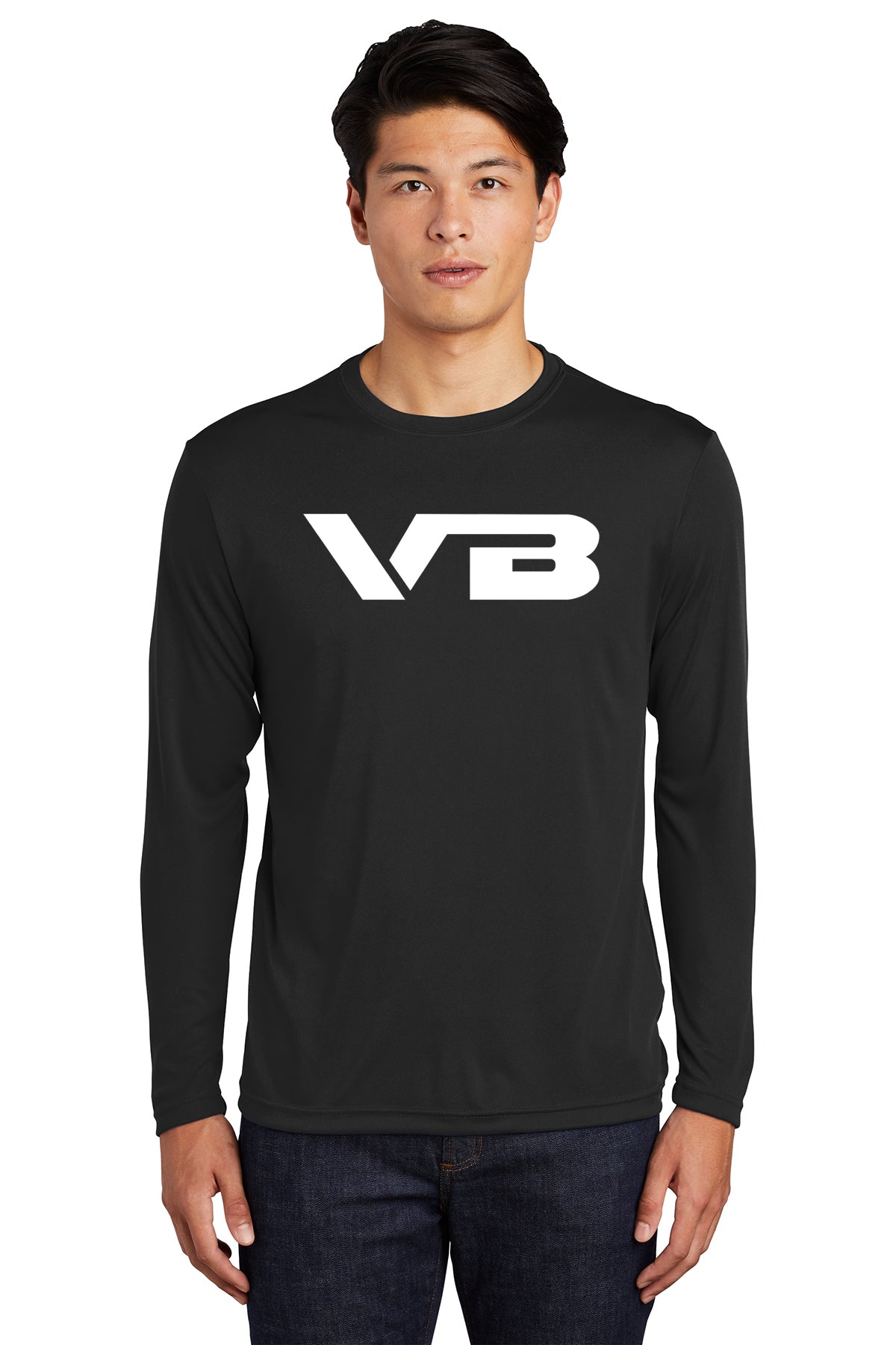 VBALLIFE Long Sleeve Competitor Tee with VB chest