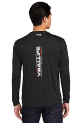 VBALLIFE Long Sleeve Competitor Tee with VB chest