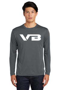 VBALLIFE Long Sleeve Competitor Tee with VB chest