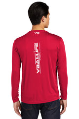 VBALLIFE Long Sleeve Competitor Tee with VB chest