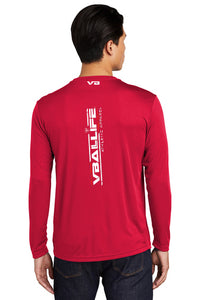 VBALLIFE Long Sleeve Competitor Tee with VB chest