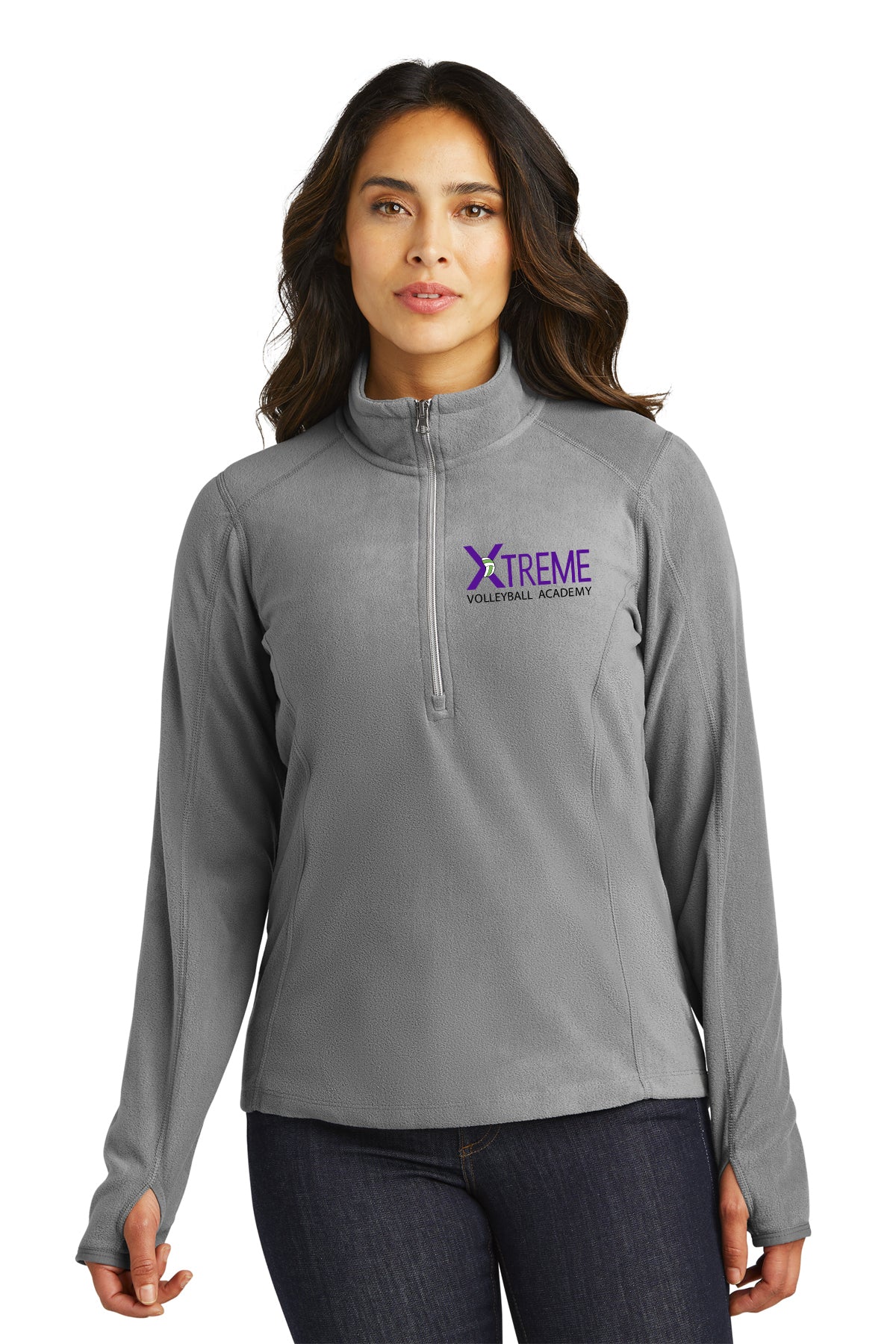 XTREME Ladies Microfleece 1/2-Zip Pullover