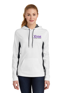 XTREME Ladies Sport Fleece Colorblock Hooded Pullover