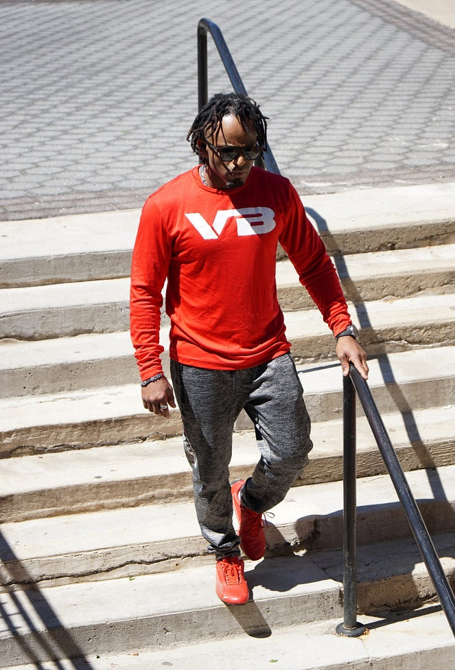 VBALLIFE Long Sleeve Competitor Tee with VB chest