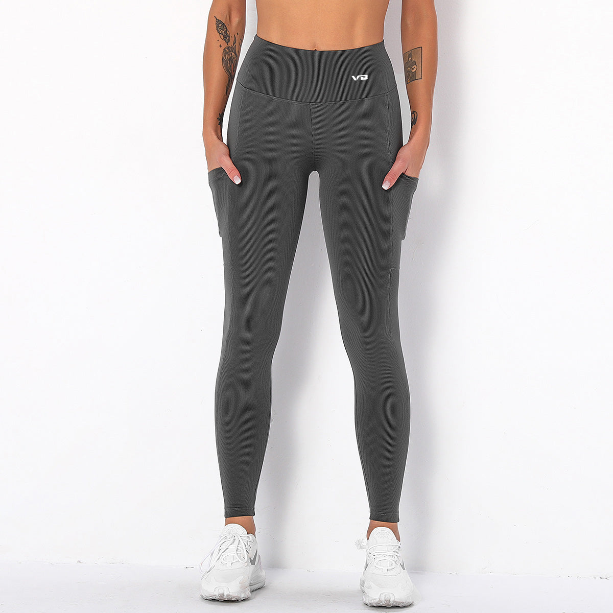 VBALLIFE Petite Workout Premium Leggings with seamless stipes styles