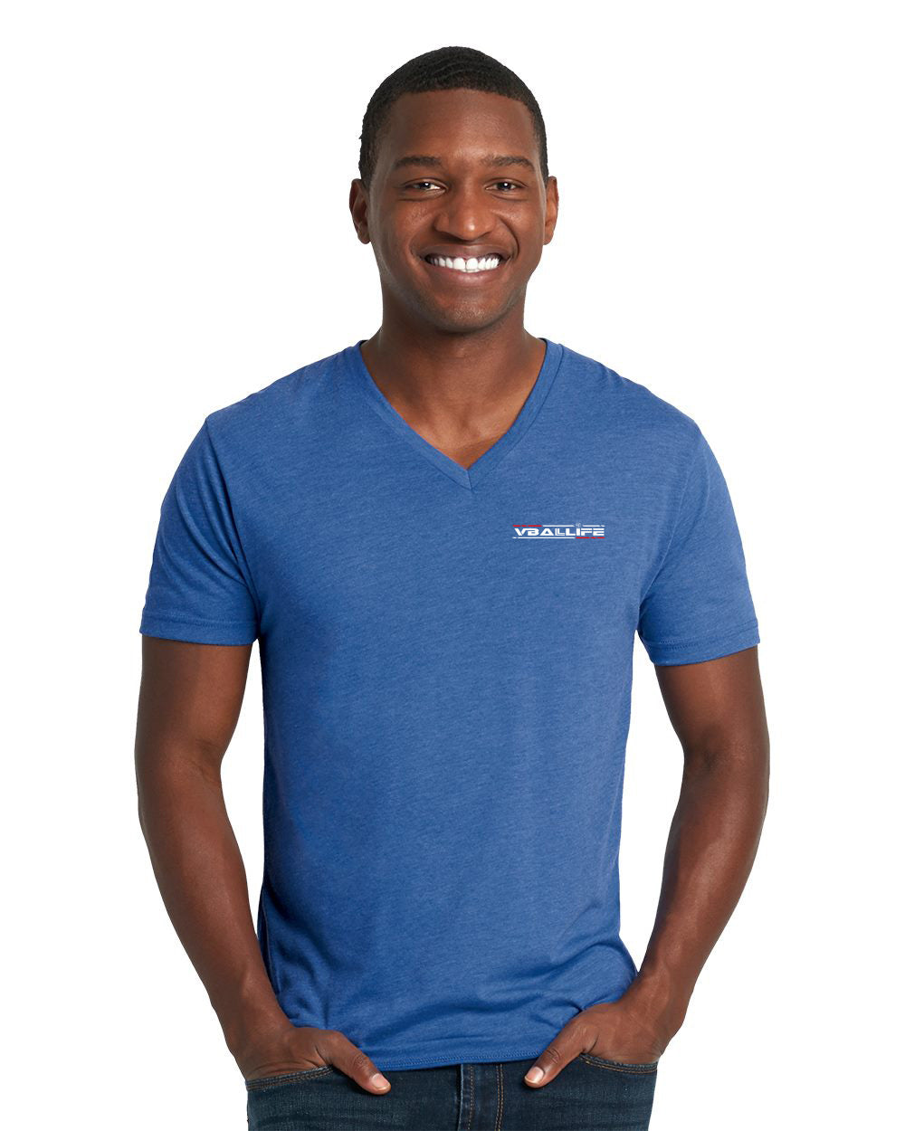 VBALLIFE Triblend V-Neck Short Sleeve Tee