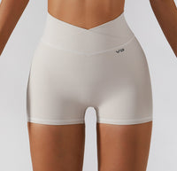 VB Premium Ribbed V Cut Yoga Short Set